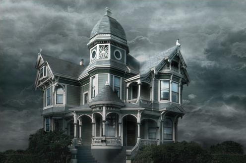 使用Photoshop把豪华别墅打造成阴森恐怖的鬼屋效果
